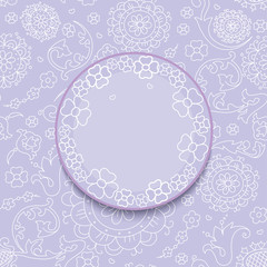 Floral purple abstract background.