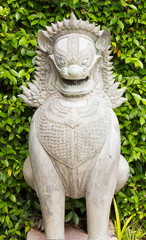 Obraz premium statue in stone of a dog