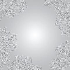 Floral vintage  pattern on light background