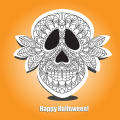 Dead  Skull  - helloween card