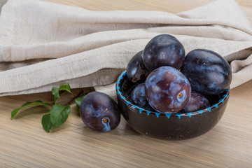 Ripe fresh plum