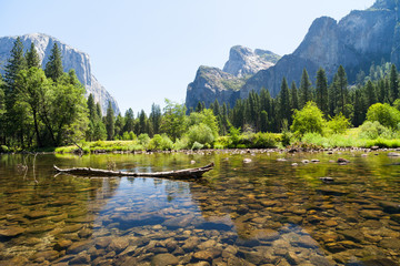 Yosemite National Park, small lake view. California, USA