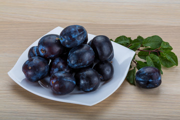 Fresh plums