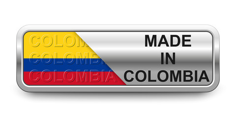 Made in Colombia Button