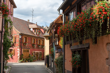 Rue fleurie du village