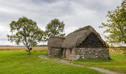 Fototapeta na wymiar Cottage at Culloden Battlefield