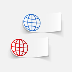 realistic design element: globe