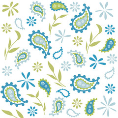 Seamless floral pattern, wallpaper