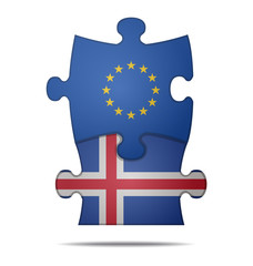 puzzle pieces europe and iceland