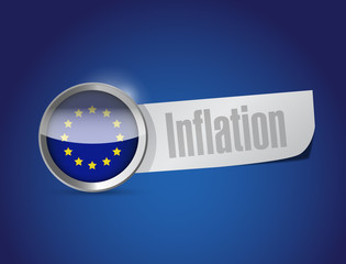 european union inflation illustration design