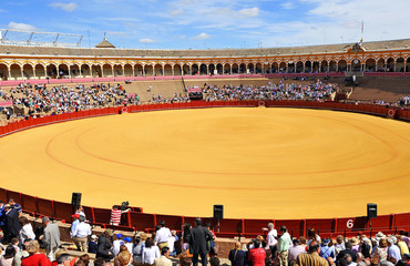 Naklejka premium Plaza de Toros, Maestranza, Sewilla, Hiszpania