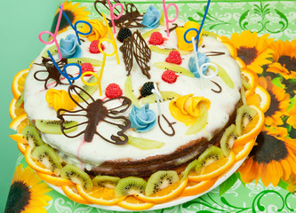 Delicious sweet cake