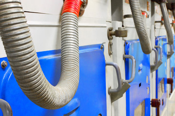 Factory equipment.Electric cable