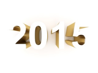 2015 happy new year - white background calendar