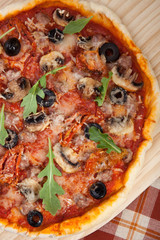 Home Made Pizza - Sun Dried Tomatoes and Meat