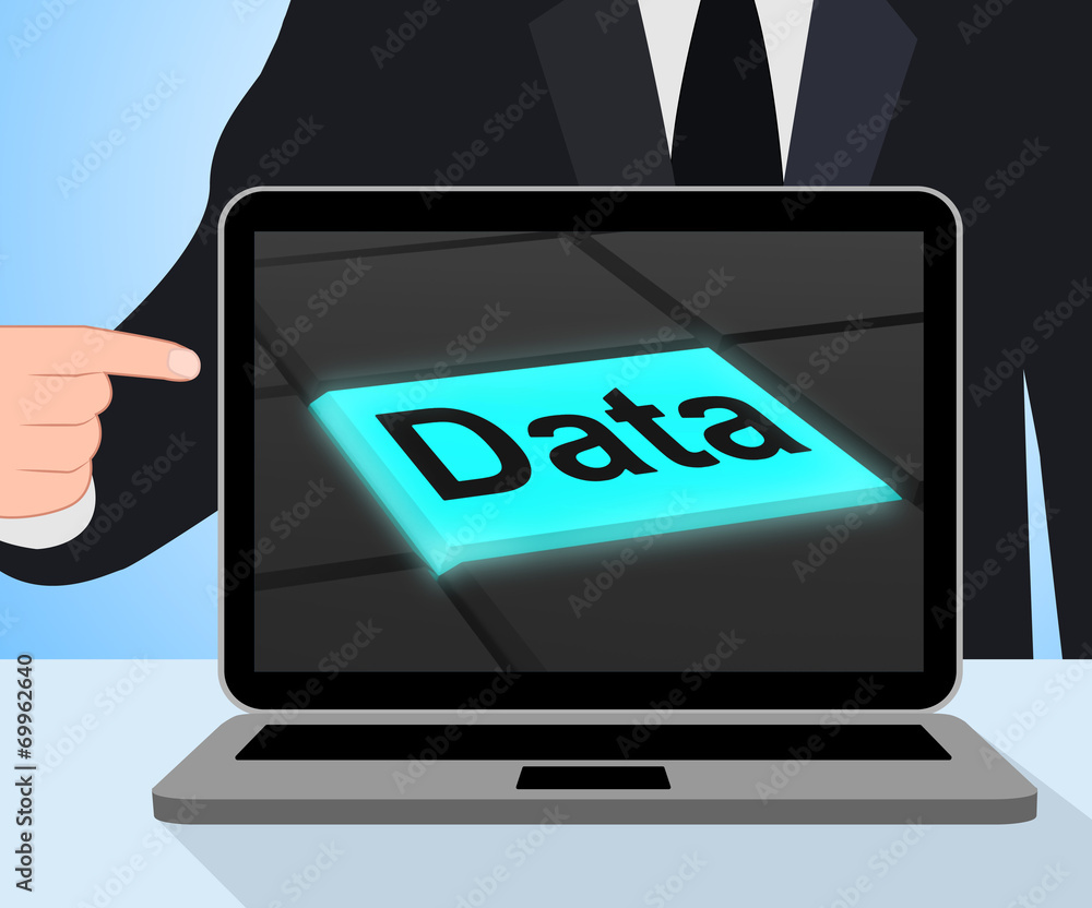 Poster data button displays facts information knowledge