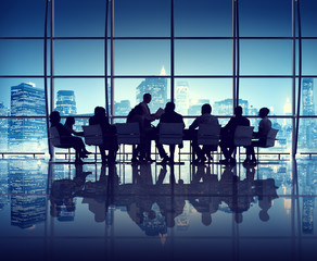 Fototapeta premium Business meeting in The New York City Office