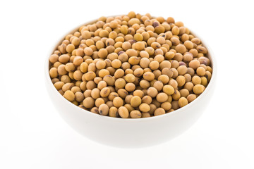 Soybean isolated on white background