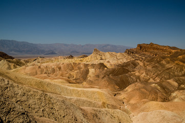 eroded ridges in death valley national park