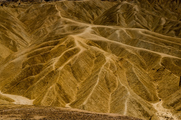 eroded ridges in death valley national park