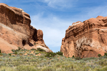 red rock cliffs