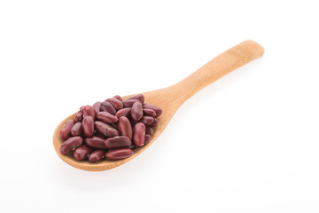 Red beans kidney isolated on white background