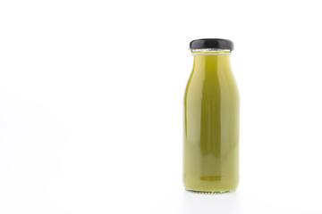 Kiwi juice bottle isolated on white background