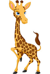 Fototapeta premium Cartoon giraffe