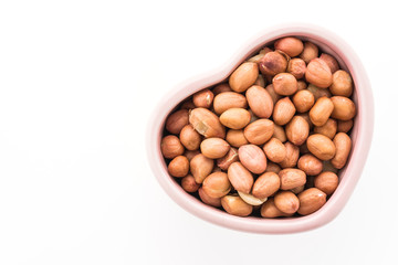 Peanut isolated on white background