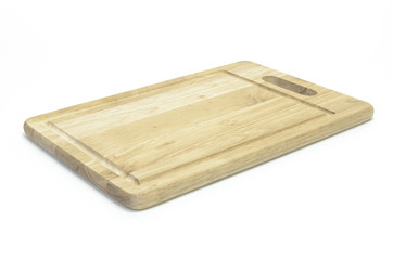 chopping board on white background