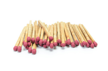 matches on white background