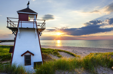 Sunset at Covehead Harbour Lighthouse, PEI