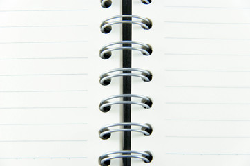 Stock Photo - white paper of notebook
