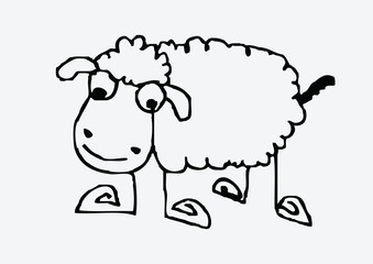 sheep cartoon