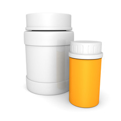 plastic medical bottles for pills or capsules