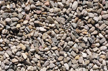 Small colorful boulders closeup