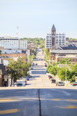 Obraz premium Downtown of Sioux Fall, South Dakota.