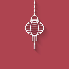 Chinese lantern design element