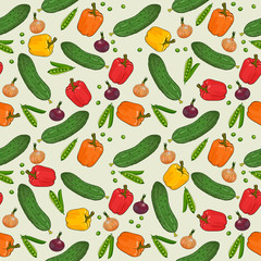 Vegetables pattern