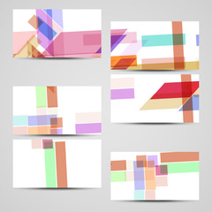 Obraz premium Vector business-card set for your design