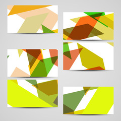 Vector business-card  set for your design