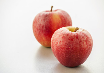 Red apple isolated on white background