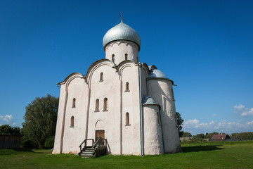 Fototapeta na wymiar Church of the Saviour on Nereditsa.1198. Novgorod. Russia.