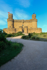 beautiful medieval castle - Manzanares (Spain)