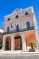 Fototapeta na wymiar Town Hall Building. Torremaggiore. Puglia. Italy.
