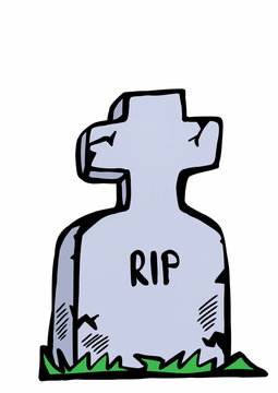 recommend clip art: doodle tombstone with RIP