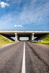 Fototapeta premium Bridge over the rural road