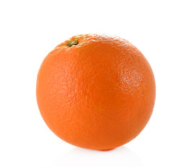 Ripe orange isolated on white background