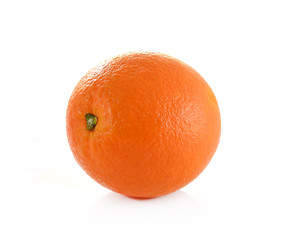 Ripe orange isolated on white background