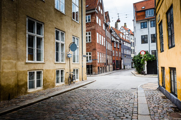 Fototapeta na wymiar Traditional architecture in Copenhagen, Denmark